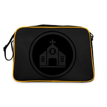 Church faith - Retro Bag - black/gold - Back