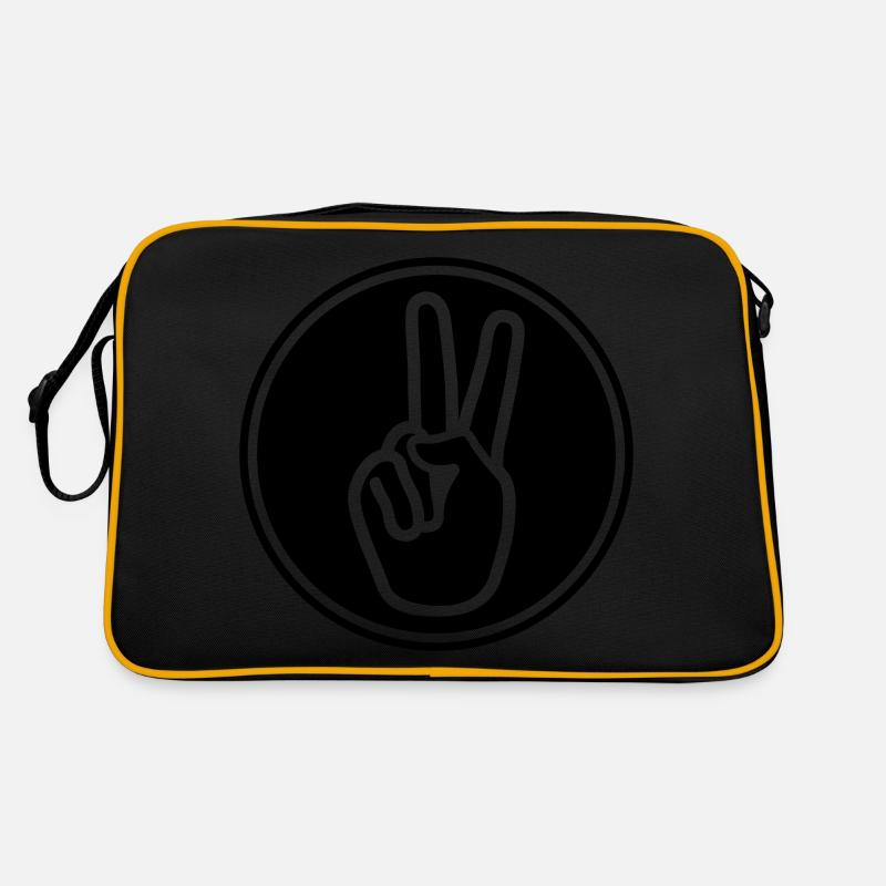 Hand Peace Retro Tasche