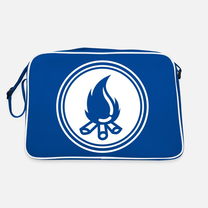 Symbole du feu de camp Sac Retro
