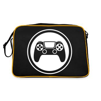 Gamepad Symbol Controller - Retro Bag - black/gold - Back