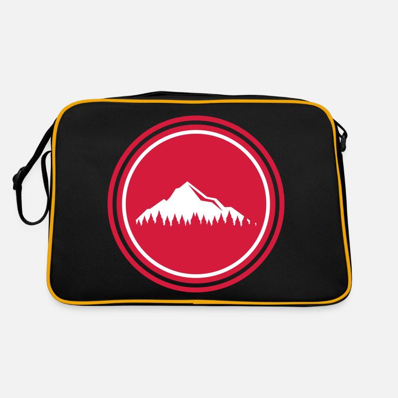 Berge Mountains icon Retro Tasche
