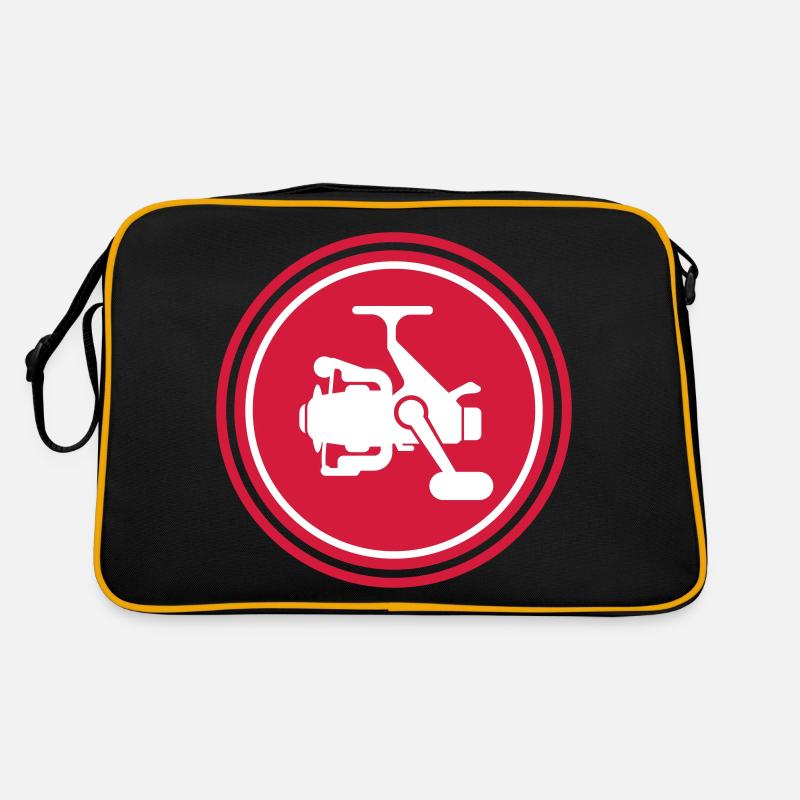 Fishing reel symbol icon Retro Bag
