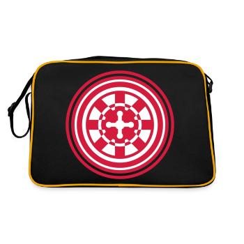 Roulette Icon Symbol - Retro Bag - black/gold - Back