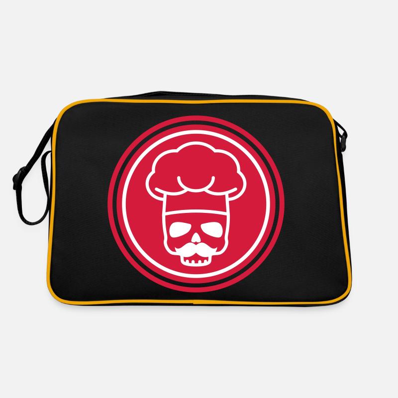 Cook skull icon Retro Bag