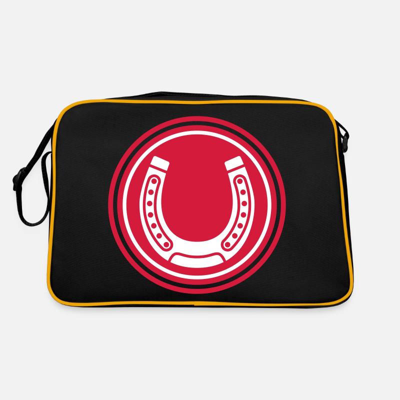 Hufeisen Symbol Retro Tasche