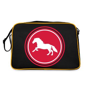 Icône Cheval Cheval - Sac Retro - noir/or - Dos