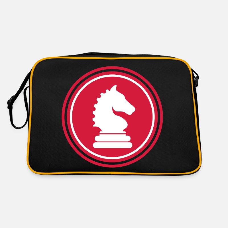 Pièce d’échecs de cheval Sac Retro