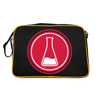 Test tube icon - Retro Bag - black/gold - Back
