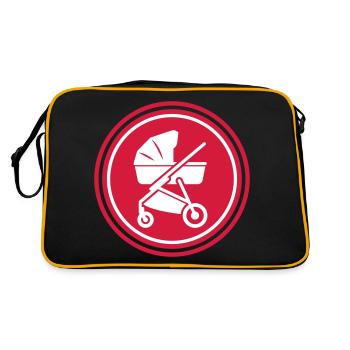 Stroller baby - Retro Bag - black/gold - Back