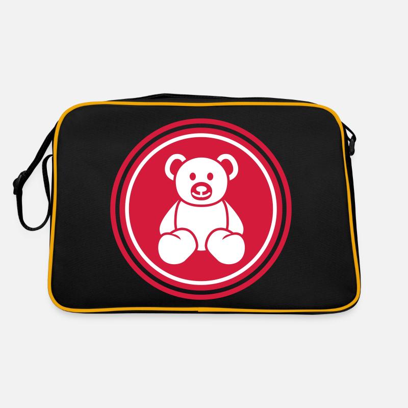 Teddybär bär Retro Tasche
