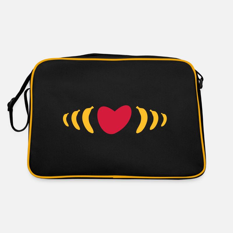 ★ Design colors changeable ★ Heart & Pulse from bananas Retro Bag
