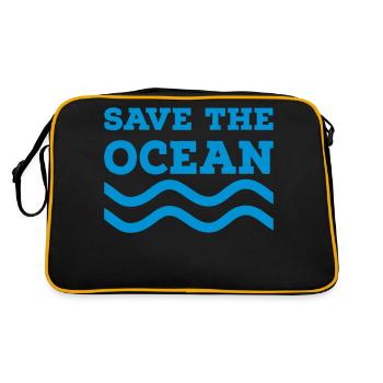 Sauvez l’océan - Sac Retro - noir/or - Dos