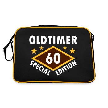 Oldtimer, 60, special edition (diamond, stars) - Retro Bag - black/gold - Back