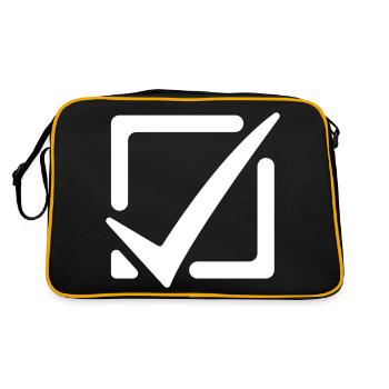 Cochez la case - Sac Retro - noir/or - Dos