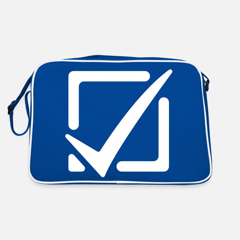 Häkchen Ankreuzen Retro Tasche