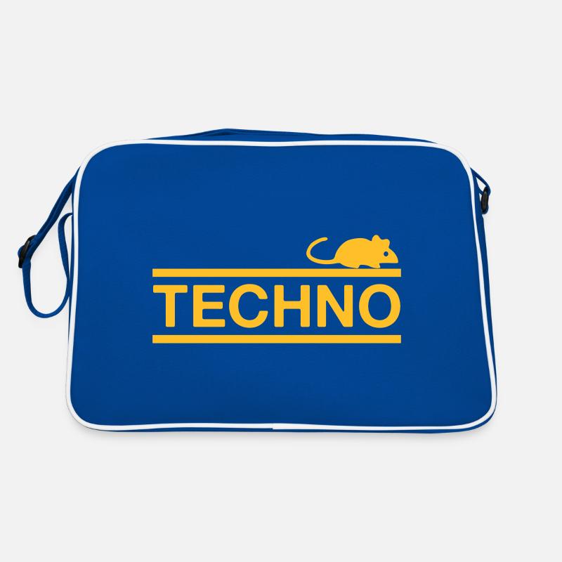 ★ Designfarben änderbar ★ Technomaus (Maus) Retro Tasche