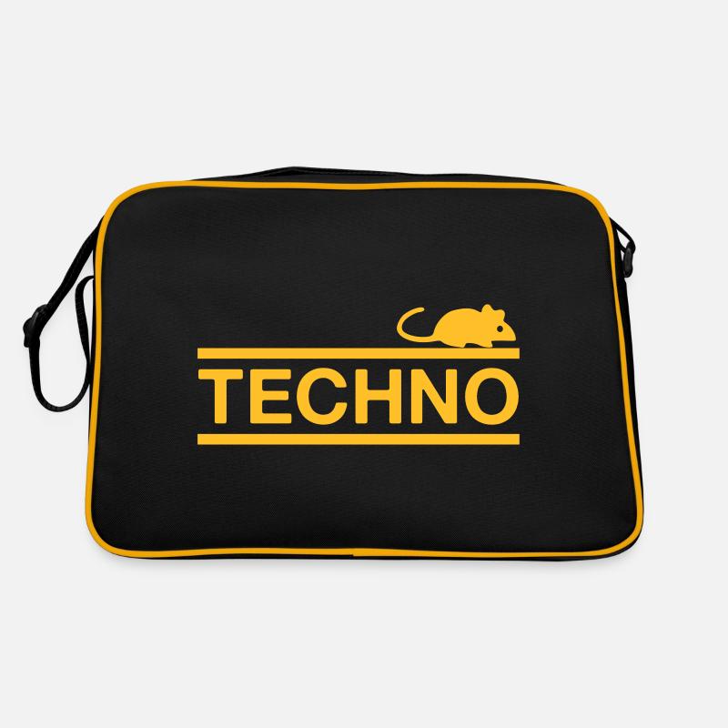 ★ Designfarben änderbar ★ Technomaus (Maus) Retro Tasche