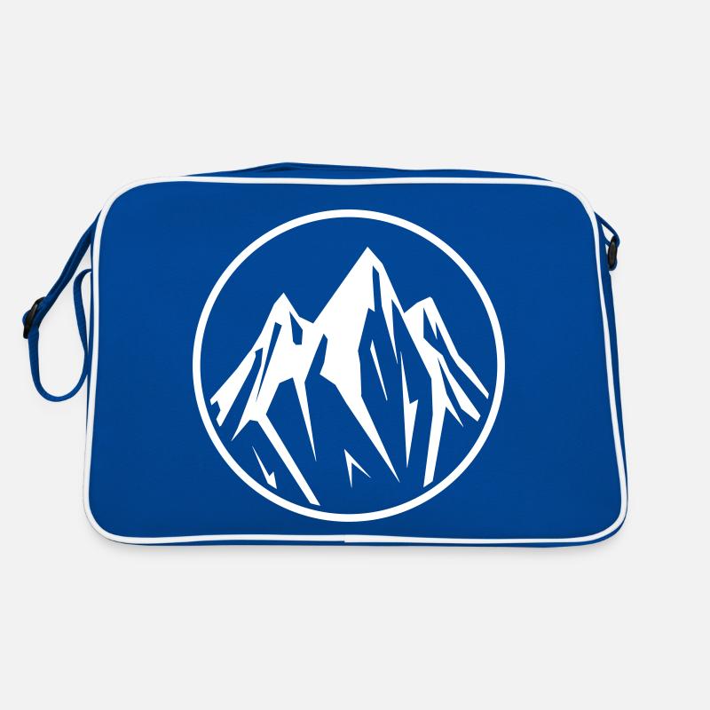 mountains kreis Retro Tasche