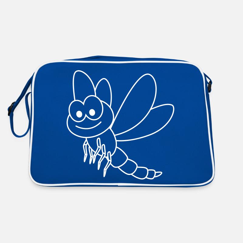Drachenfliege libelle Retro Tasche