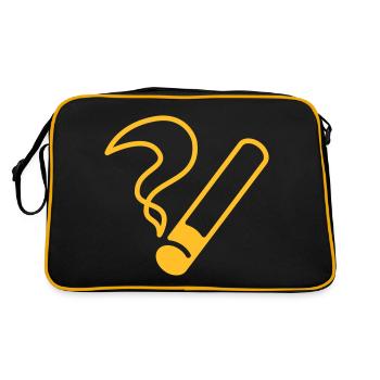 Cigarette / Cigarette / Sèche / Cigarrillo / - Sac Retro - noir/or - Dos