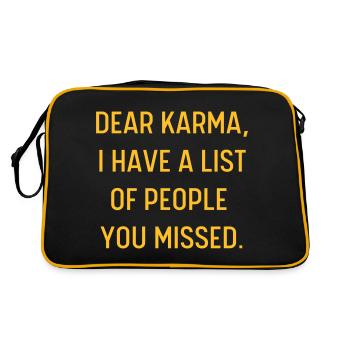 DEAR KARMA - Retro Bag - black/gold - Back