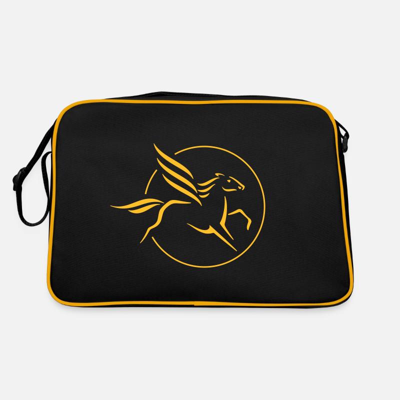 Pegasus in a circle Retro Bag
