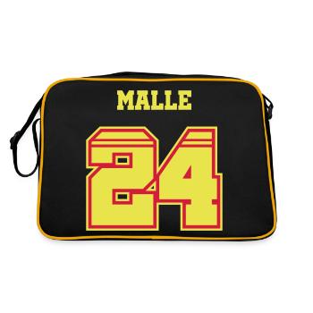 Malle 24 - Sac Retro - noir/or - Dos