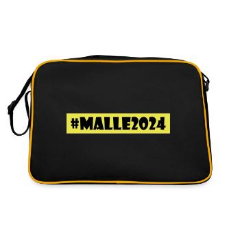 Malle 2024 - Sac Retro - noir/or - Dos