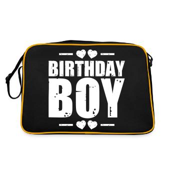 Garçon d’anniversaire disant - Sac Retro - noir/or - Dos