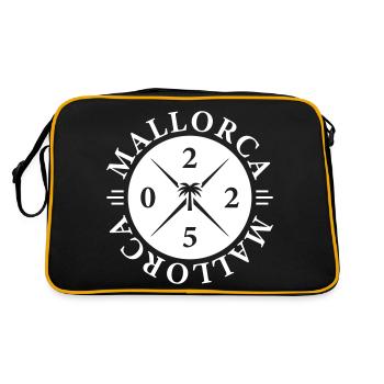 Majorque 2025 Palmier - Sac Retro - noir/or - Dos