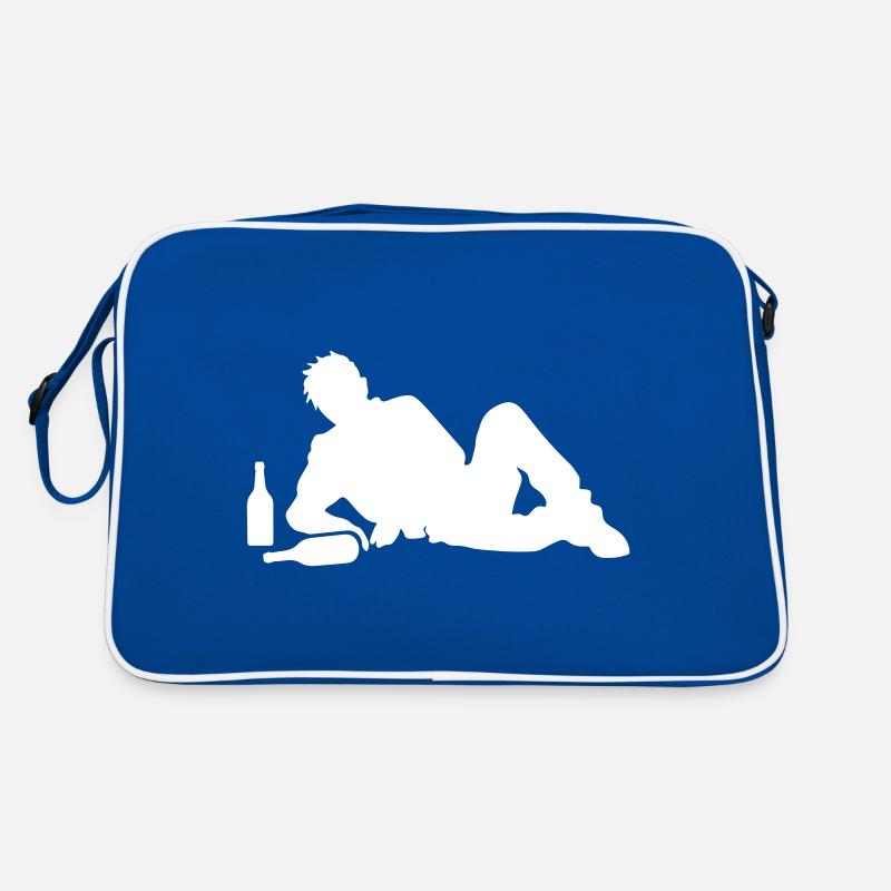 Drunk Drunk Man Boozing Retro Bag