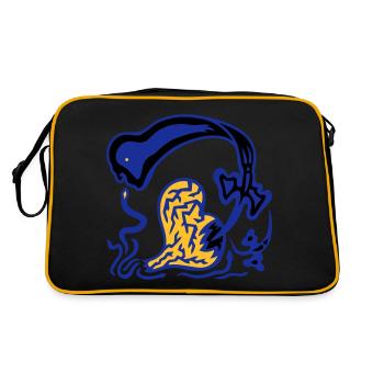 Harassment. Dark Energy and Emotional Suffering - Retro Bag - black/gold - Back