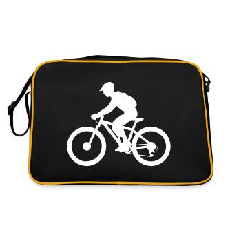 VTT Vélo Homme Silhouette - Sac Retro - noir/or - Dos