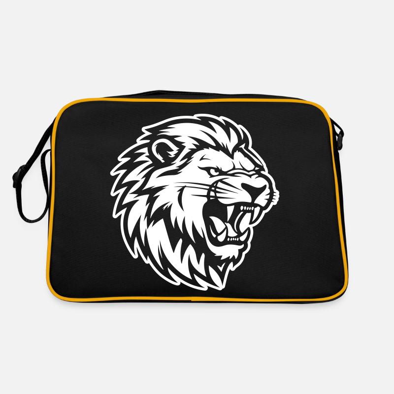 Lion Animal Head Retro Bag