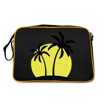 Symbole de Palm Island - Sac Retro - noir/or - Dos