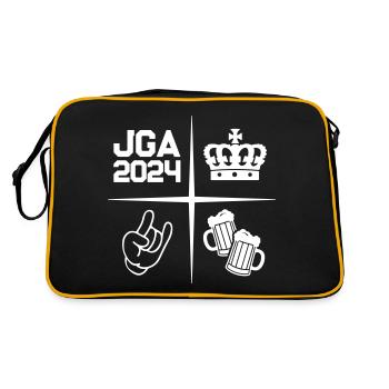 Bachelor Party Bachelor Party 2024 Party - Retro Bag - black/gold - Back