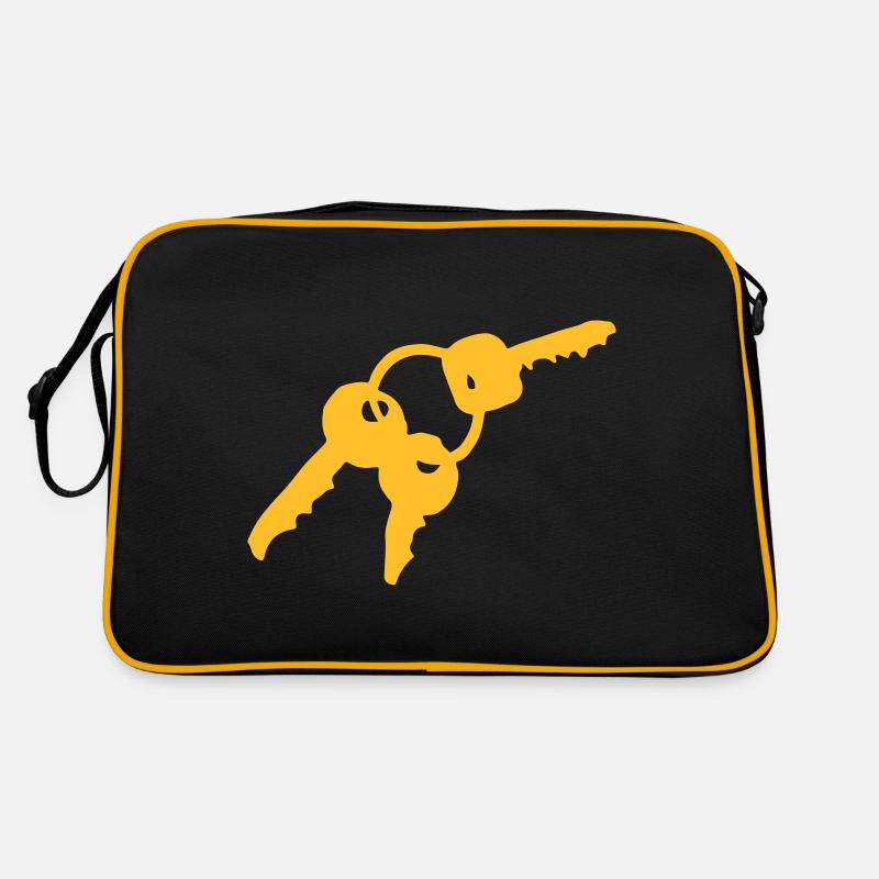 Keychain - keys - key Retro Bag