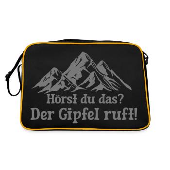 the summit is calling - Retro Bag - black/gold - Back