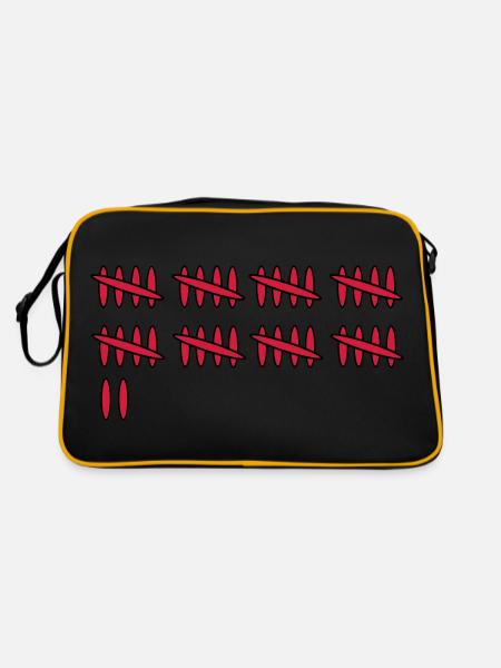Résultat de la feuille de pointage 42 - Sac Retro - noir/or - Dos