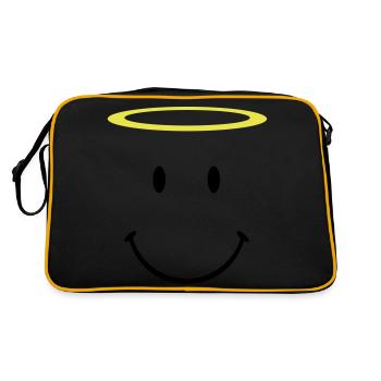 Heiligenschein - Retro Tasche - Schwarz/Gold - Hinten