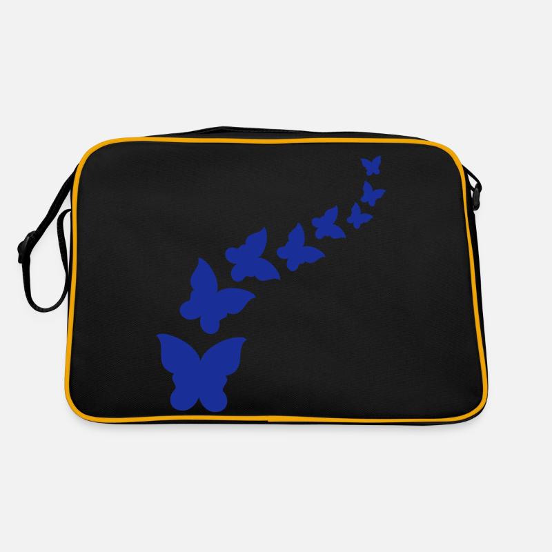 Beautiful flying butterfly pattern Retro Bag