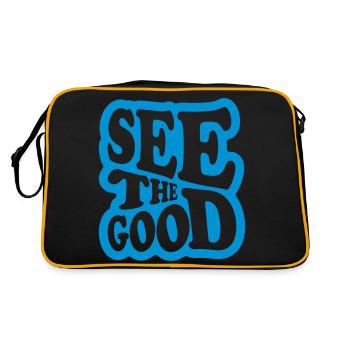 voir la bonne citation - Sac Retro - noir/or - Dos