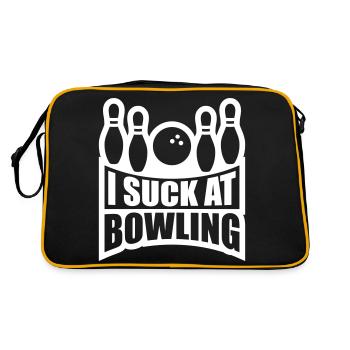 Je suis nul au bowling - Sac Retro - noir/or - Dos