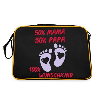 100 Wunschkind 01 - Sac Retro - noir/or - Dos
