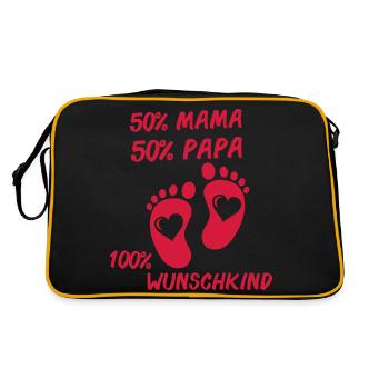 100 Wunschkind 001 - Sac Retro - noir/or - Dos