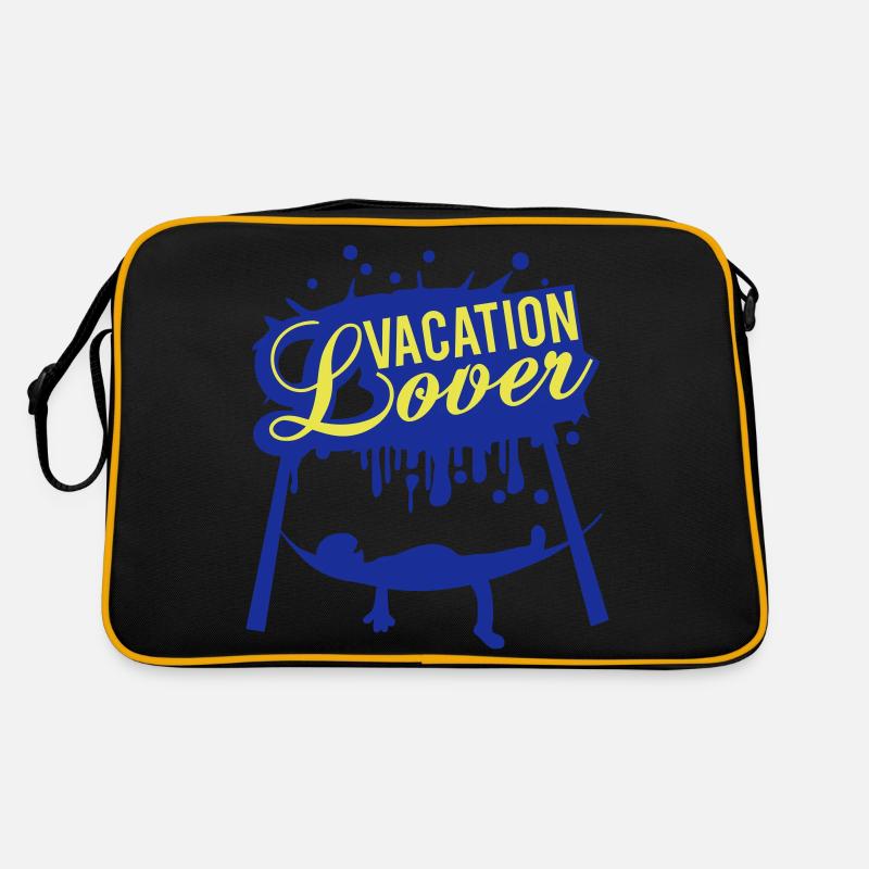 Vacation Lover Graffiti Hängematte Schlafen Spruch Retro Tasche