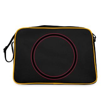 Icône de cercle - Sac Retro - noir/or - Dos