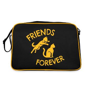Jouer aux chats Jouer aux amis des chats pour toujours - Sac Retro - noir/or - Dos
