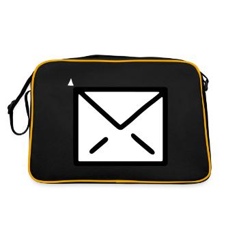 Letter letter symbol letter icon envelope message - Retro Bag - black/gold - Back