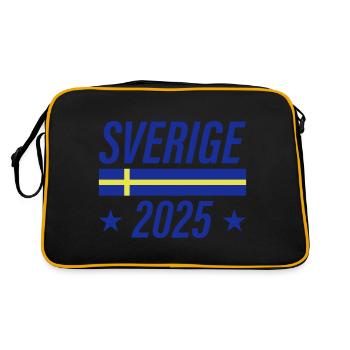 Sverige 2025 Schweden - Retro Tasche - Schwarz/Gold - Hinten